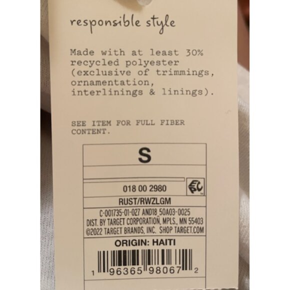 Target A New Day Slim Fit Tank Top Small Women's S Rust U-Neck NWT - Picture 10 of 10